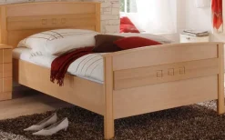 Senio Komfortbett Bett 100x200 Höhenverstellbar MDF Natur