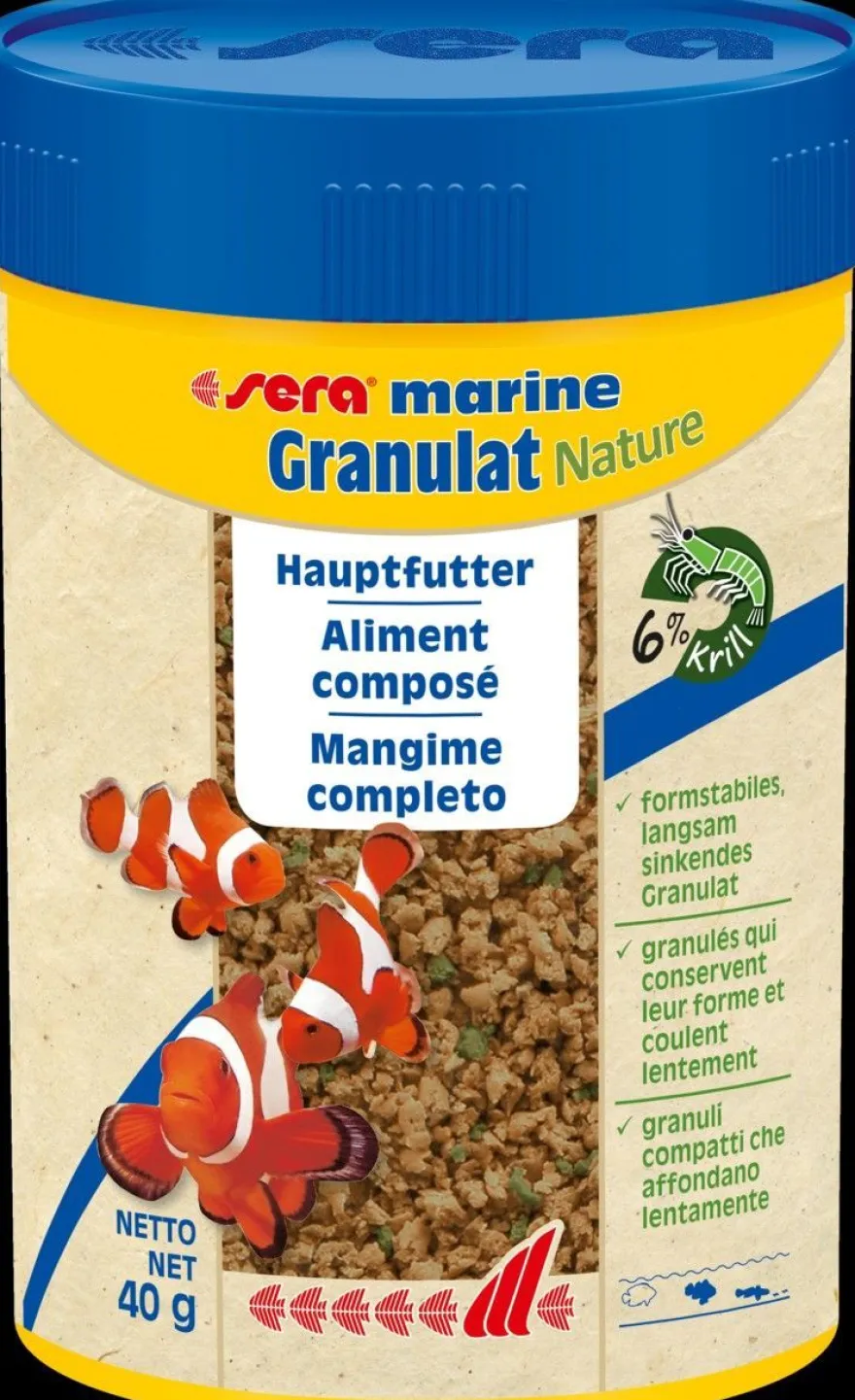 Sera marine Granulat Nature 100ml - Hauptfutter für alle Meerwasserfische