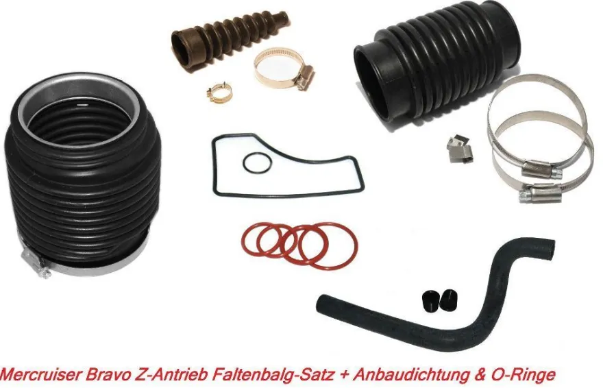 Service Balgsatz für Mercruiser Bravo Z-Antrieb Wasserschlauch&Bälge + Dichtung