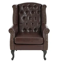 Sessel Relaxsessel Clubsessel Ohrensessel Chesterfield, Kunstleder