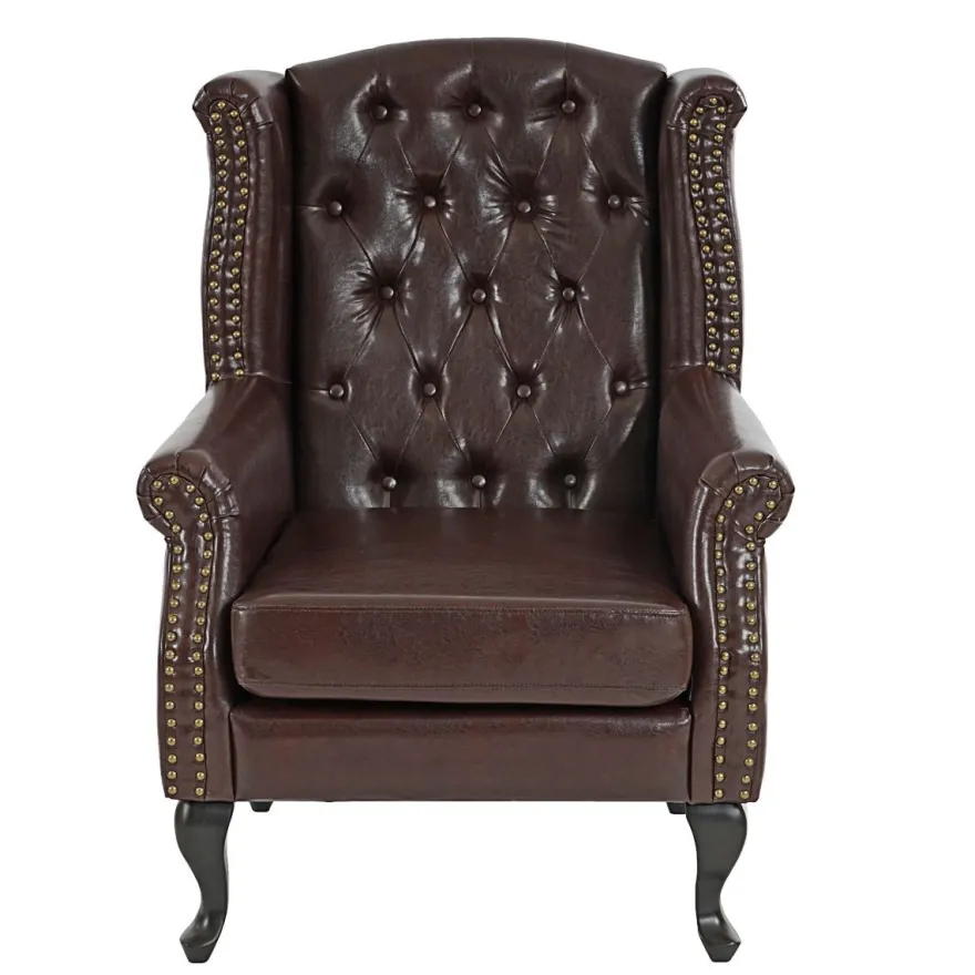 Sessel Relaxsessel Clubsessel Ohrensessel Chesterfield, Kunstleder