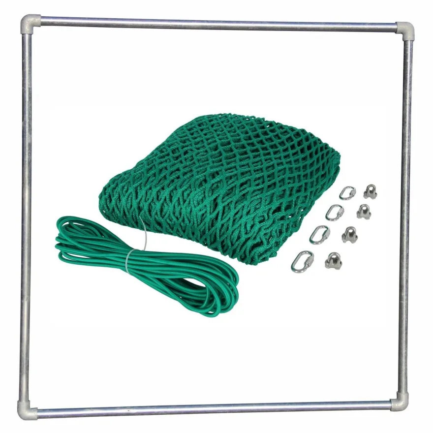 SET Heunetz 400x400 / 3cm + Rahmen f?r Viereckraufen 2 x 2 m