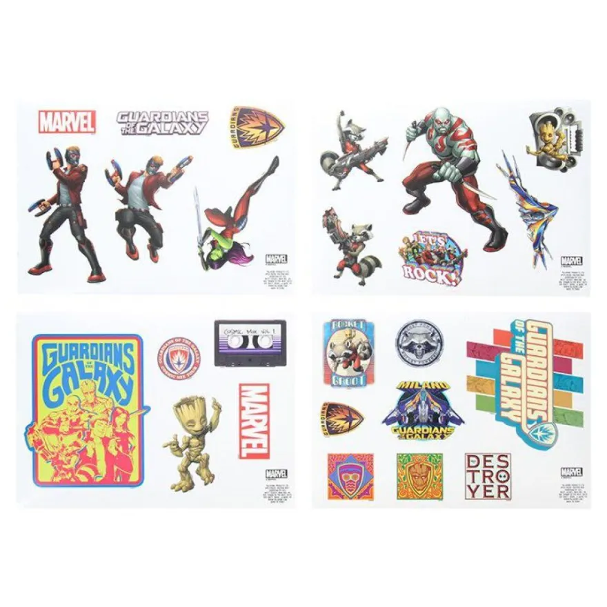 Set von Aufklebern für Gadgets Guardians of the Galaxy Charaktere