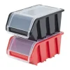 Set Wandregal Boxen 14 Stapelboxen schwarz rot