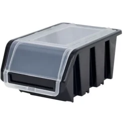Set Wandregal Boxen 14 Stapelboxen schwarz rot