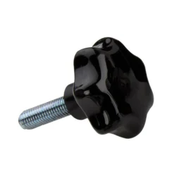 7SG30-AG6x20 sieben Ecken Kunststoff Sterngriff Dm 30 mm Griff Gewindestift Stahl ver