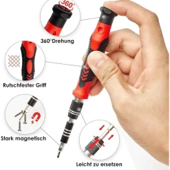 Sharden Feinmechaniker Schraubendreher Set 122 in 1 Präzisions Werkzeug Kit Torx