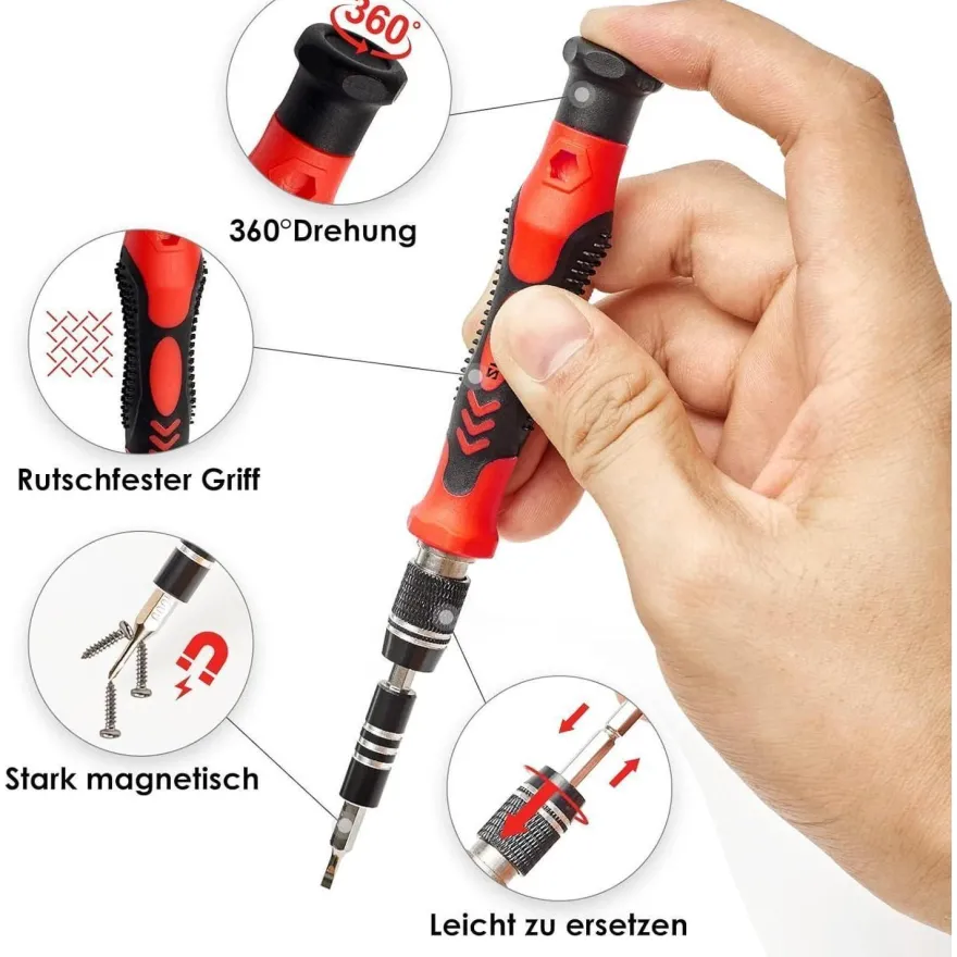 Sharden Feinmechaniker Schraubendreher Set 122 in 1 Präzisions Werkzeug Kit Torx