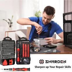 Sharden Feinmechaniker Schraubendreher Set 122 in 1 Präzisions Werkzeug Kit Torx