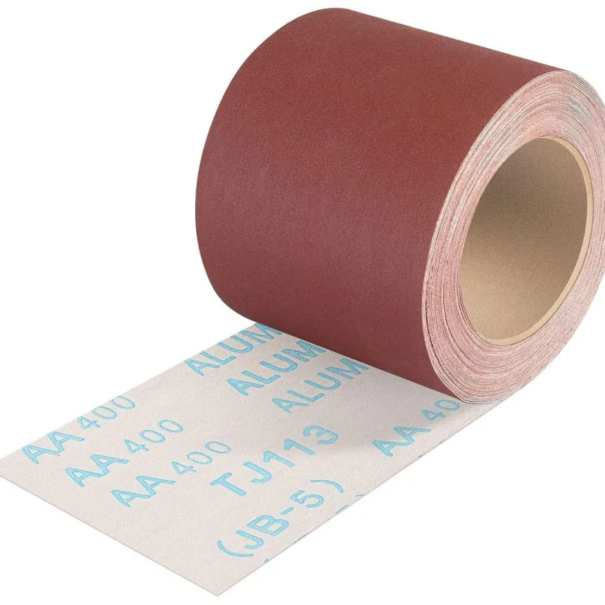 Shineboc Schleifpapier Rolle 400er Körnung, 93 mm x 10 m, für Holz und Metall