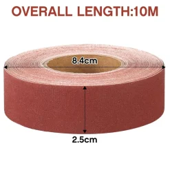 Shineboc Schleifpapierrolle 2,5 cm x 10 m, Aluminiumoxid, Körnung 600 - Ideal