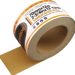 Shineboc Selbstklebende Schleifpapier Rolle 70 mm x 12 m, Körnung 180 - Ideal