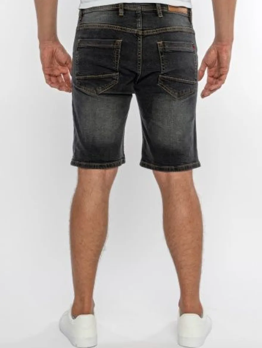 Shorts Herren Jeans Shorts Rock Creek Herren kurze Hose Bermuda Grau H-381 NEU