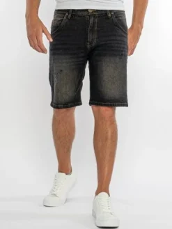 Shorts Herren Jeans Shorts Rock Creek Herren kurze Hose Bermuda Grau H-381 NEU