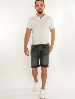 Shorts Herren Jeans Shorts Rock Creek Herren kurze Hose Bermuda Grau H-381 NEU
