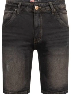 Shorts Herren Jeans Shorts Rock Creek Herren kurze Hose Bermuda Grau H-381 NEU