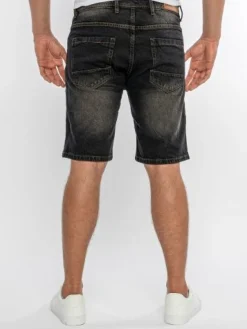 Shorts Herren Jeans Shorts Rock Creek Herren kurze Hose Bermuda Grau H-381 NEU