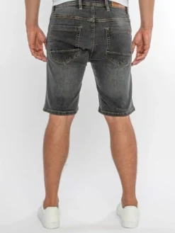 Shorts Herren Jeans Shorts Rock Creek Herren kurze Hose Bermuda Grau H-381 NEU