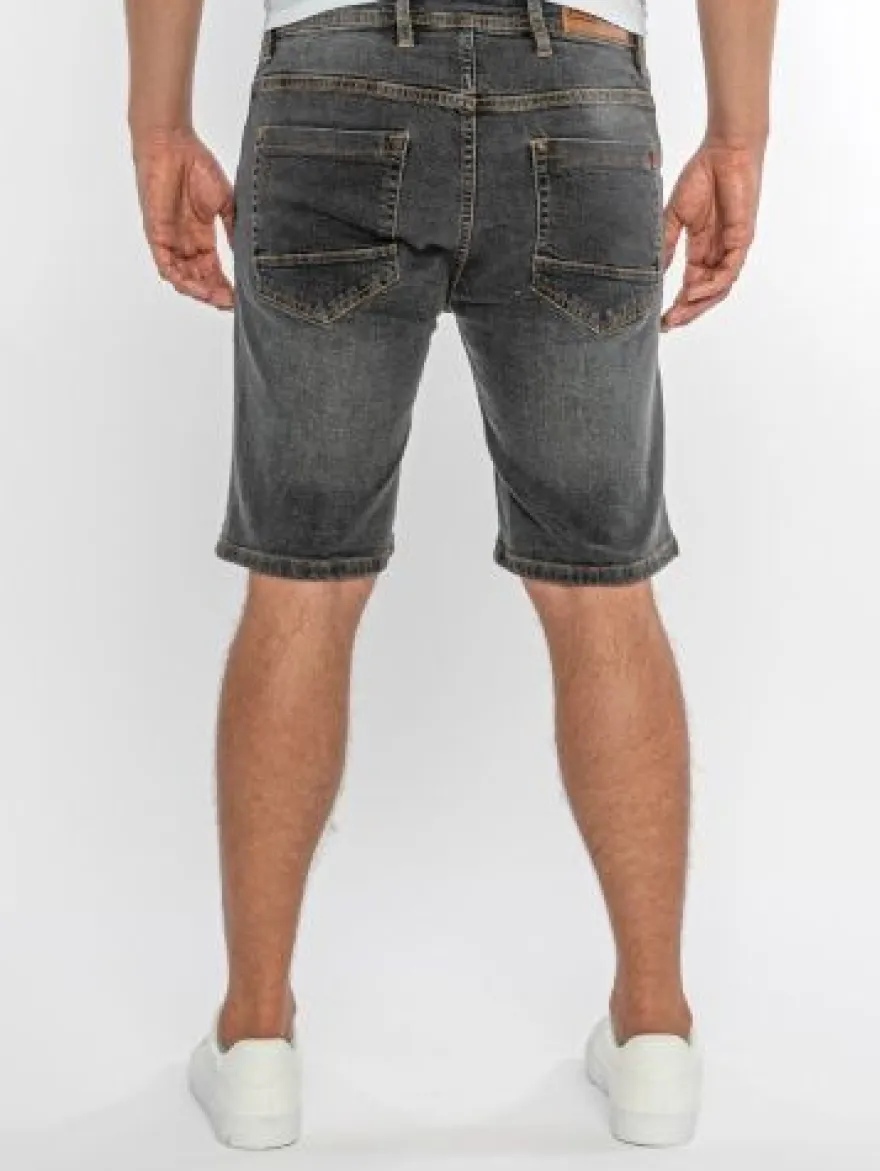 Shorts Herren Jeans Shorts Rock Creek Herren kurze Hose Bermuda Grau H-381 NEU