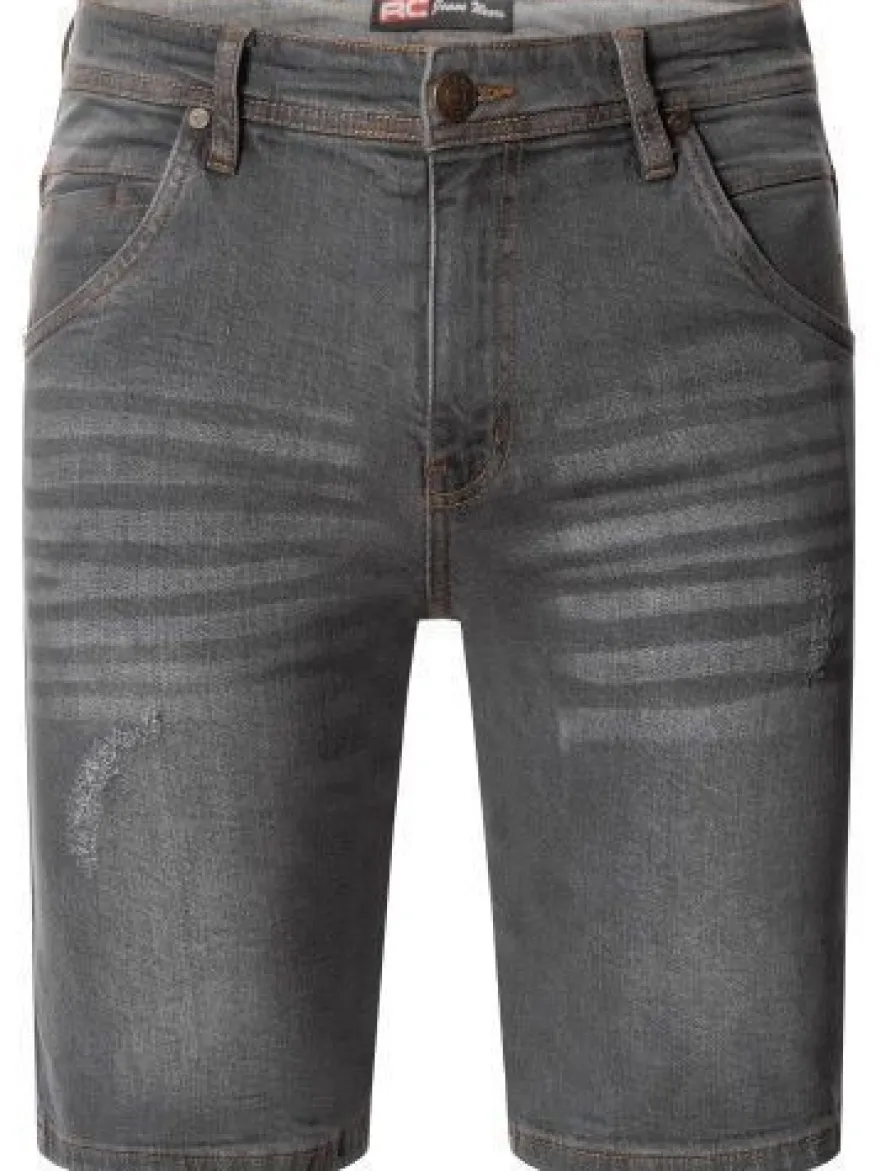 Shorts Herren Jeans Shorts Rock Creek Herren kurze Hose Bermuda Grau H-381 NEU