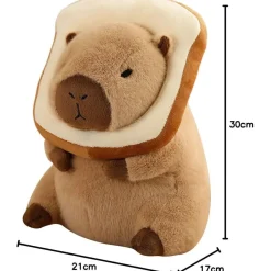 shownicer Plüschtier Capybara Brot Kuscheltier Stofftier Kawaii Kissen