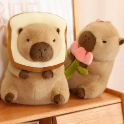 shownicer Plüschtier Capybara Brot Kuscheltier Stofftier Kawaii Kissen