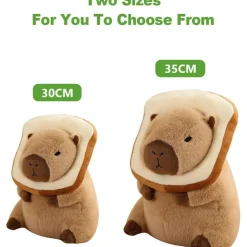 shownicer Plüschtier Capybara Brot Kuscheltier Stofftier Kawaii Kissen