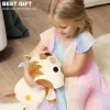 shownicer Plüschtier Kuh, Kawaii Milchkuh Kuscheltier Stofftier, weiches