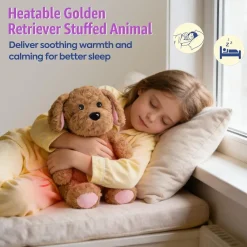 shownicer Wärmekissen Stofftier Hund Rosa 25cm, 0,8 KG, Mikrowellengeeignet
