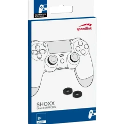 8 SHOXX Game Enhancer Stoß-Dämpfer Thumb-Stick Ringe für Sony PS4 PS5 Controller