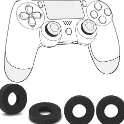 8 SHOXX Game Enhancer Stoß-Dämpfer Thumb-Stick Ringe für Sony PS4 PS5 Controller