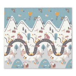 Sicherer Spielteppich für Babys - doppelseitig - 200x180cm - BPA-frei