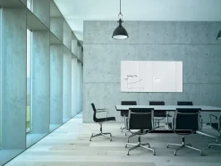 SIGEL Großes Premium Glas-Whiteboard 200x100 cm super-weiß hochglänzend