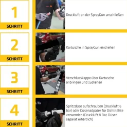 Sika Spraygun für spritzbare Dichtmasse Druckluftpistole 529