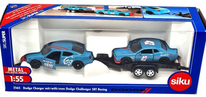 SIKU 1:55 Set 2565 Dodge Charger mit Dodge Challenger SRT Racing