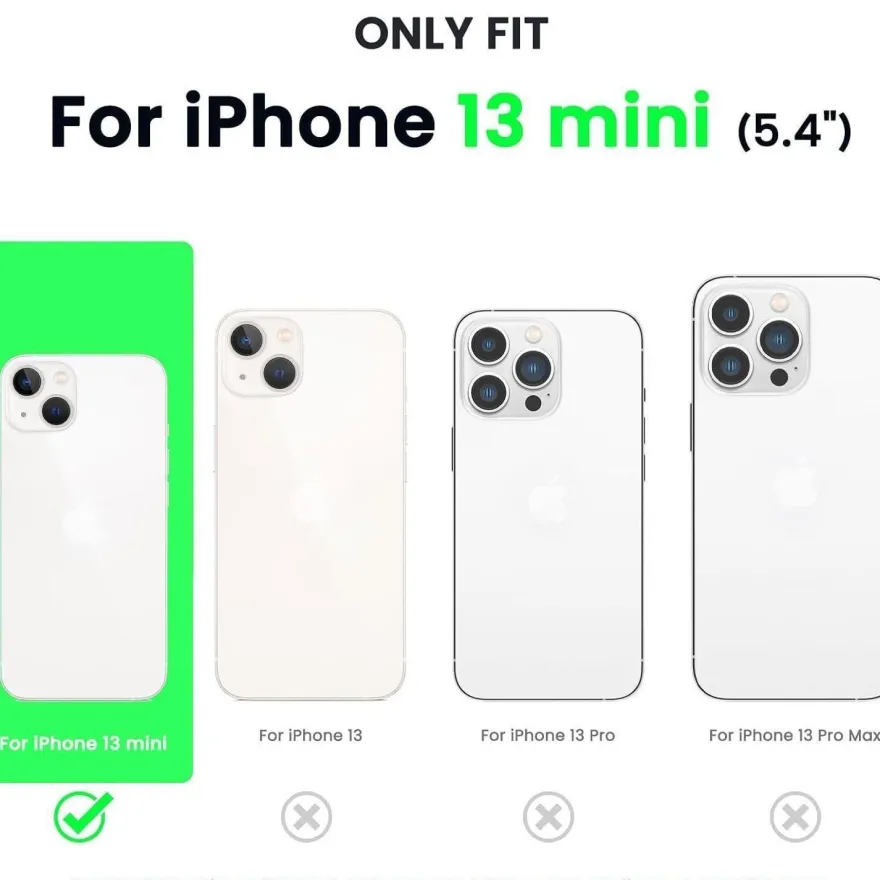 Silikon Case Hülle für iPhone 13 Mini 5,4 Zoll Klee Grün