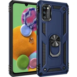 Silikon TPU Slim Case mit 360 Grad Ring Ständer Schutzhülle Kickstand Handyhülle