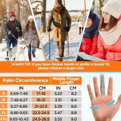 SIMARI Thermo-Handschuhe Herren Damen Touchscreen Fahrradhandschuhe Anti-Rutsch