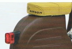 Simson KR 51/1 Schwalbe, Custom II, braun, Schuco Motorrad Modell 1:10