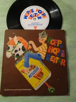 Single Schallfolie Nesquik Hoppe Reiter Abzählverse Kinderlieder Hosenmatz Hoffmann