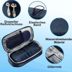 Sinocare Insulin Kühltasche mit 3 Kühlakkus - Medikamenten- und