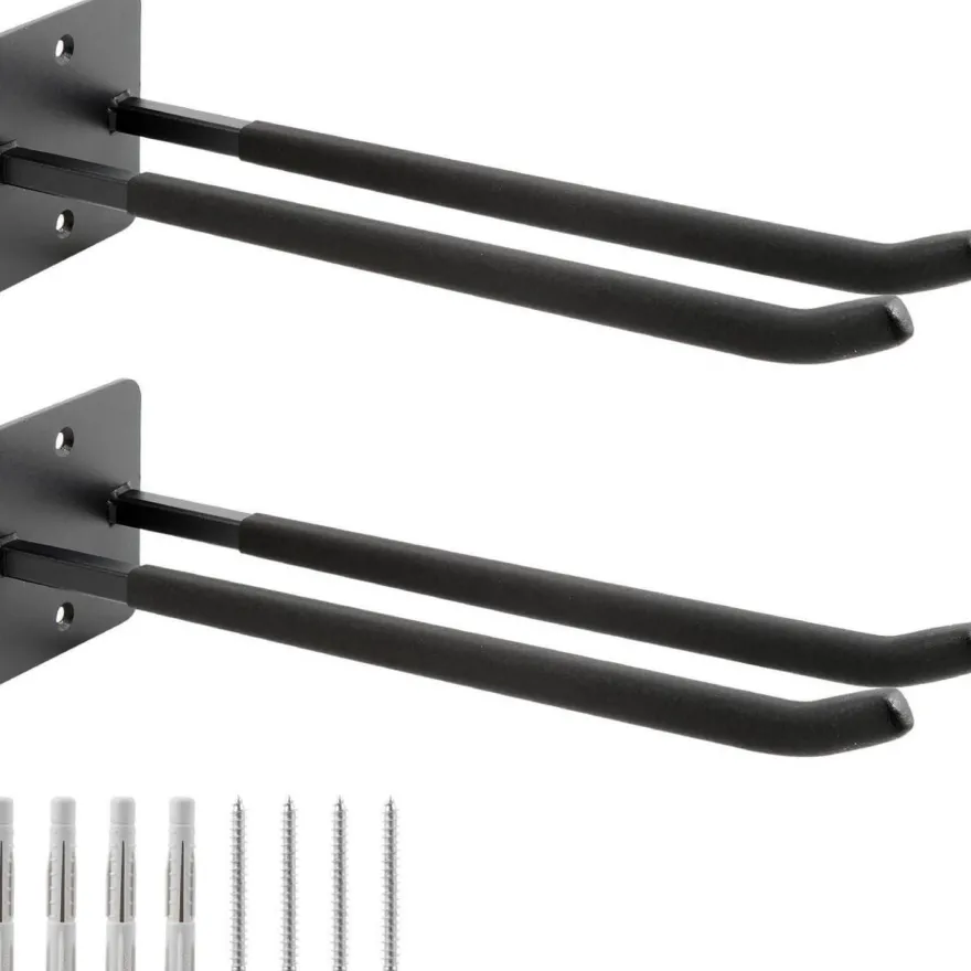 Sinoer Garagenhaken, 2er-Pack 14 Zoll Stahl Doppelhaken für Werkzeuge, Reifen
