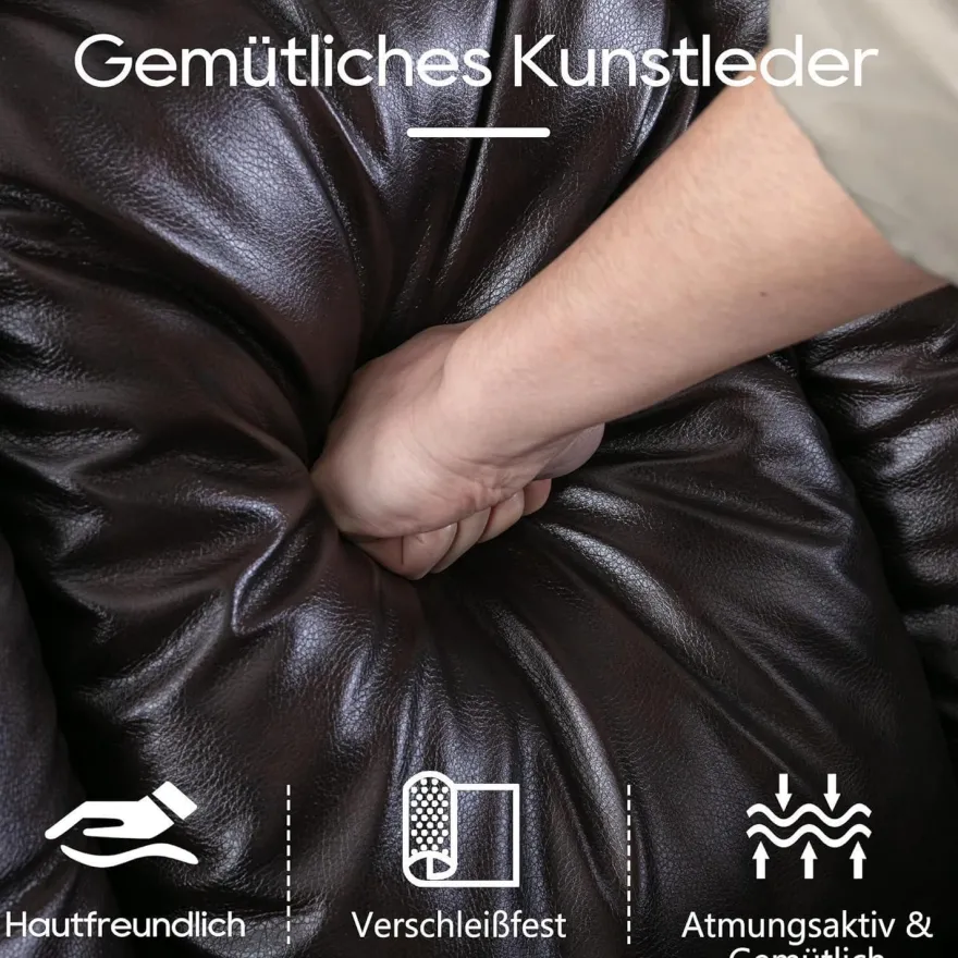 Situray Manuell Verstellbarer Relaxsessel mit Heizung, 360° Drehbar, bis 150