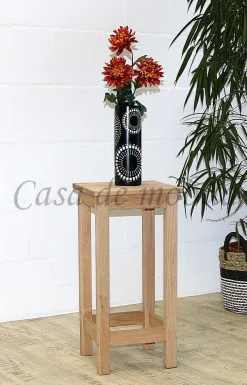 Sitzhocker ANTON 32x65x32cm Hocker Kernbuche massiv natur geölt