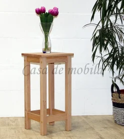Sitzhocker ANTON 32x65x32cm Hocker Kernbuche massiv natur geölt