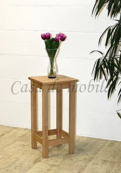 Sitzhocker ANTON 32x65x32cm Hocker Kernbuche massiv natur geölt