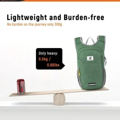 Skysper Faltbarer Rucksack 10L Ultraleicht Tagesrucksack mit Reflexstreifen für