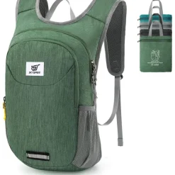 Skysper Faltbarer Rucksack 10L Ultraleicht Tagesrucksack mit Reflexstreifen für