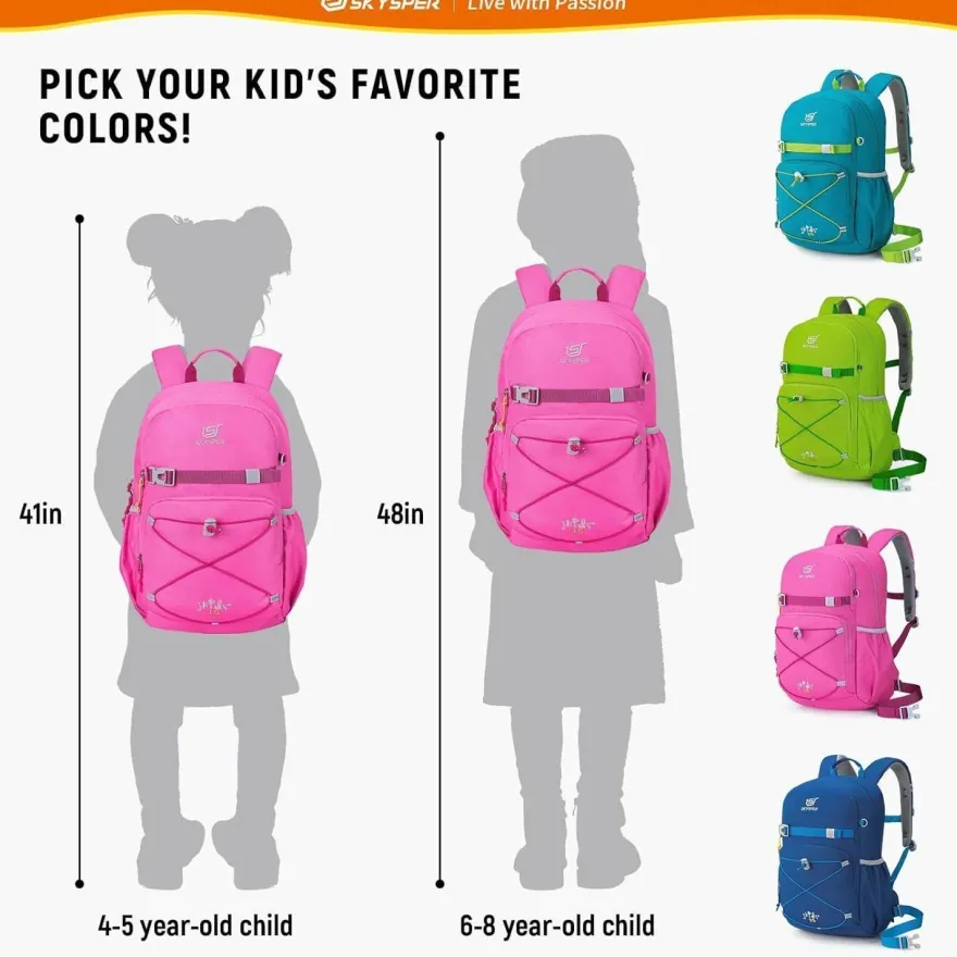Skysper Kinderrucksack 15L - Komfortabler Wanderrucksack für Jungen & Mädchen