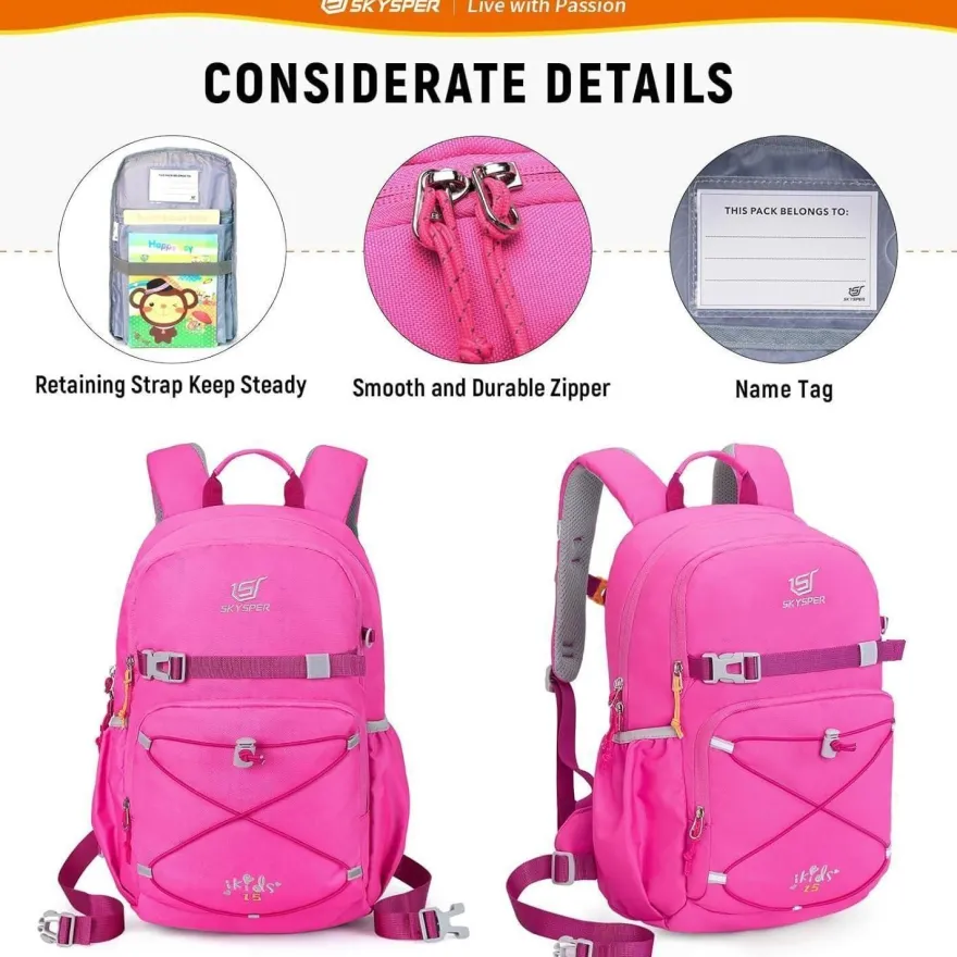 Skysper Kinderrucksack 15L - Komfortabler Wanderrucksack für Jungen & Mädchen